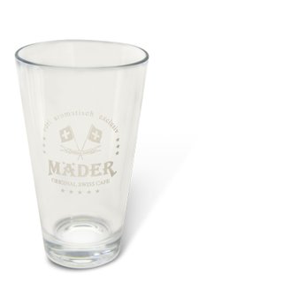 M&auml;der Latte Macchiato Glas